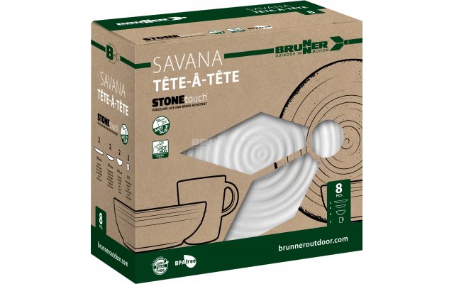 Melaminski set Savana TETE ( za 2 osebi) - slika 2