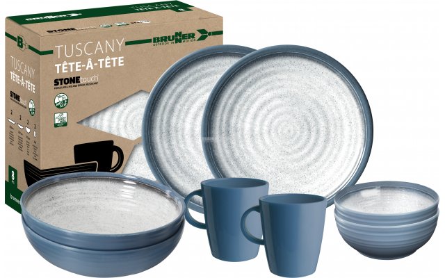 Melaminski set Tuscany TETE ( za 2 osebi)