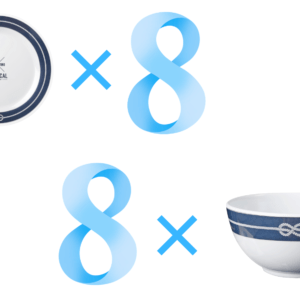 Akcija komplet krožnikov in skodelic (8+8)